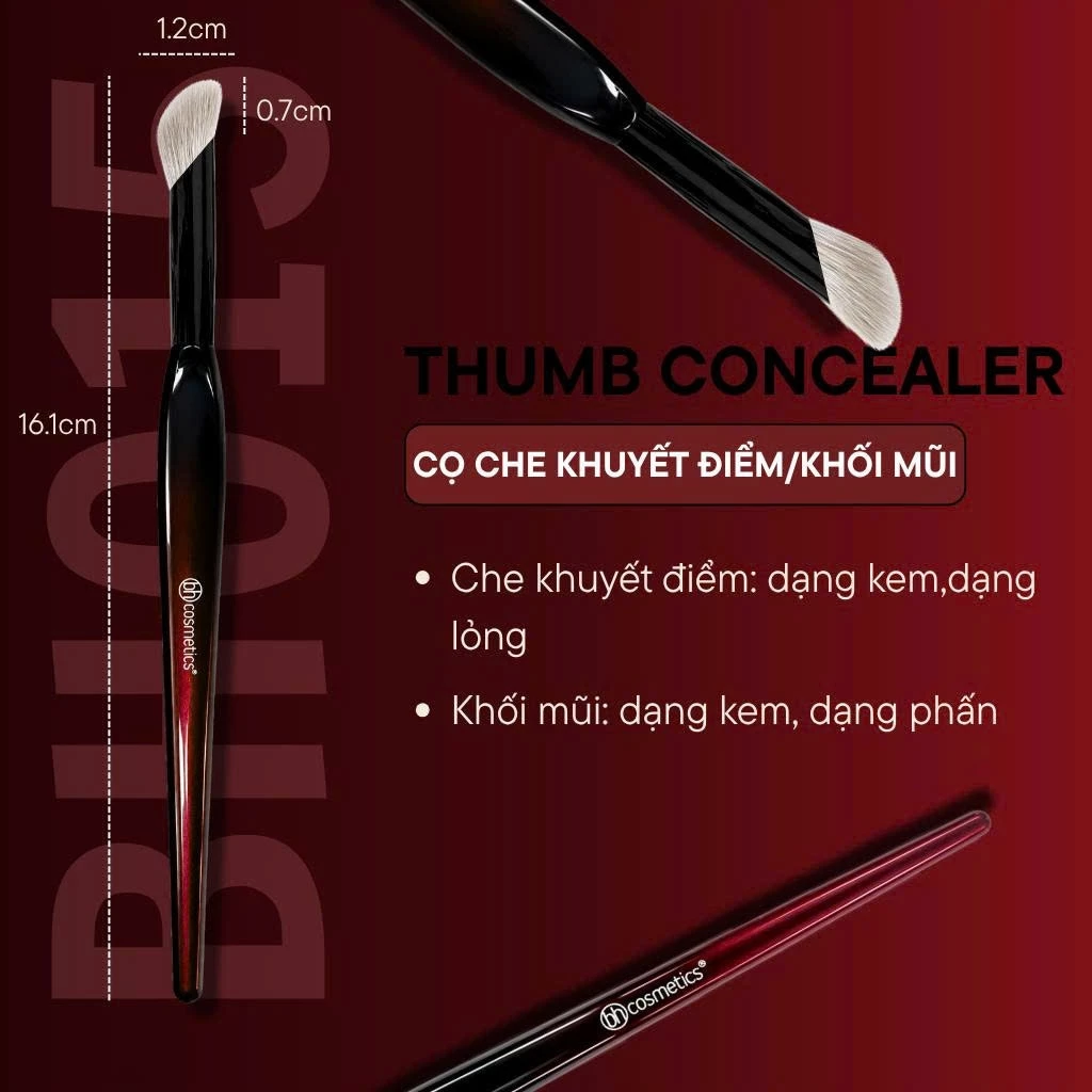 Cọ tạo khối mũi che khuyết điểm chuyên dụng BH Cosmetics Thumb Concealer BH015 giúp mũi cao thon gọn